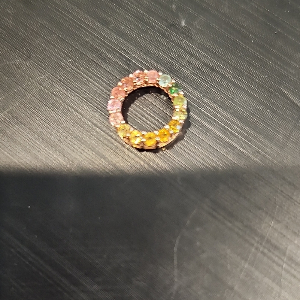 Elegant Tourmaline  Multicolor Gemstone Pendant